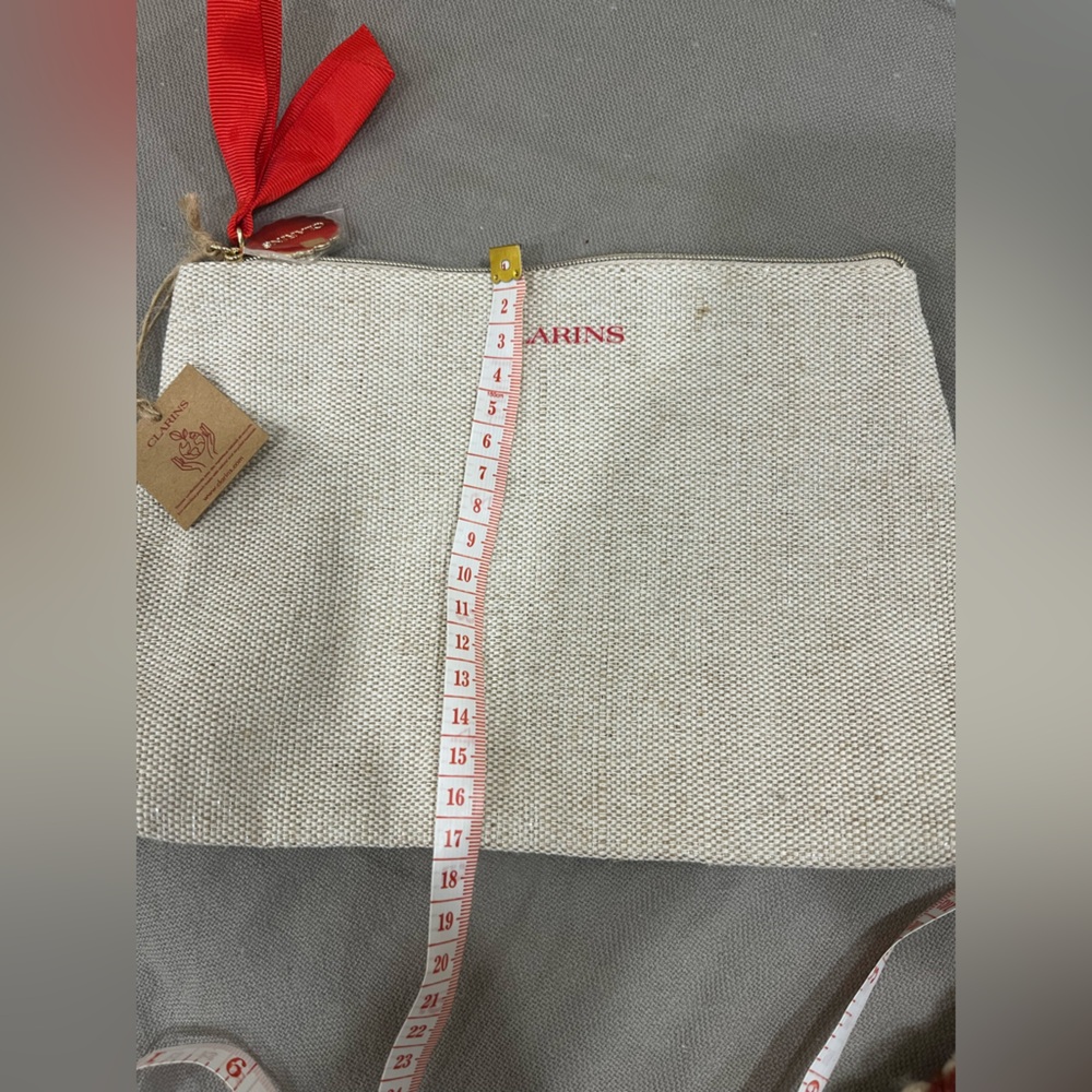 Clarins Makeup Pouch with Gold Lettering - Picture 6 of 11